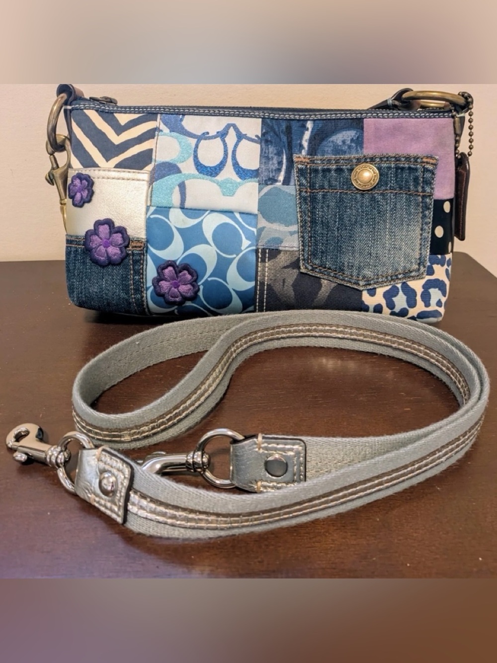 Vintage Coach 10813 Demi Patchwork Handbag